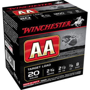 opplanet winchester aa 20 gauge 7 8 oz 2 75in centerfire shotgun ammo 25 rounds aa208 main 1