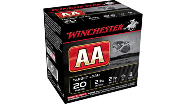 opplanet winchester aa 20 gauge 7 8 oz 2 75in centerfire shotgun ammo 25 rounds aa208 main 1