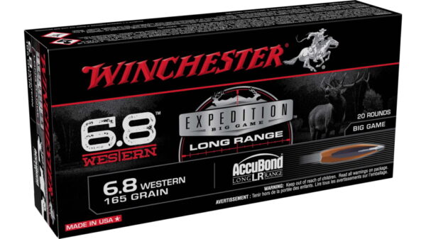 opplanet winchester accubond lr 6 8 western 165 gr centerfire rifle ammo 20 rounds s68wlr main 1