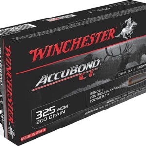opplanet winchester ammo s325wsmct expedition big game 325 wsm 200 gr accubond ct 20 bx