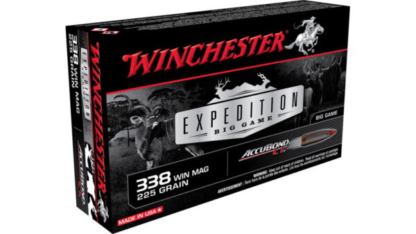 opplanet winchester ammo s338ct expedition big game 338 win mag 225 gr accubond ct 20