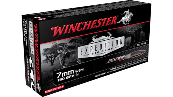 opplanet winchester ammo s7mmwsmct expedition big game 7mm wsm 160 gr accubond ct 20