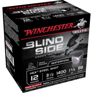 opplanet winchester blind side 12 gauge 1 5 8 oz 3 5in centerfire shotgun ammo 25 rounds sbs12lbb main 1