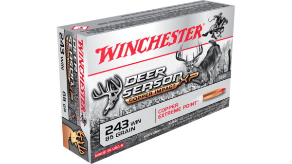 opplanet winchester deer season xp 243 winchester 85 grain copper extreme point polymer tip centerfire rifle ammo 20 rounds x243dslf main