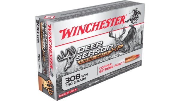 opplanet winchester deer season xp 308 winchester 150 grain copper extreme point polymer tip centerfire rifle ammo 20 rounds x308dslf main