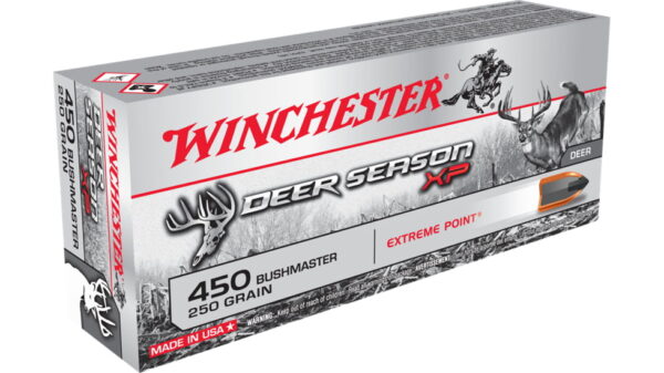 opplanet winchester deer season xp 450 bushmaster 250 grain extreme point polymer tip centerfire rifle ammo 20 rounds x450ds main