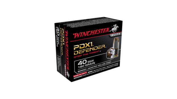 opplanet winchester defender handgun ammo 40 s w bonded jacketed hollow point 180 grain 20 rounds s40swpdb1 1