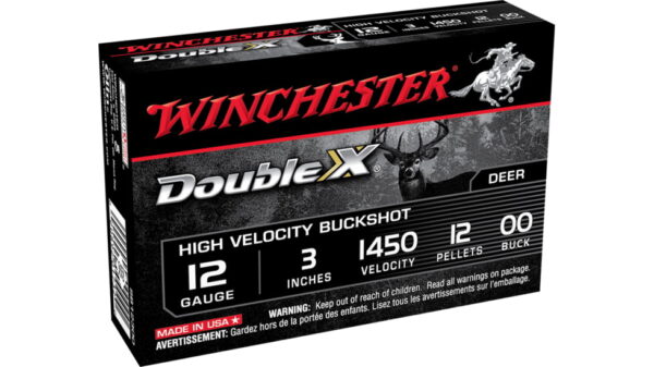 opplanet winchester double x 12 gauge 12 pellets 3in centerfire shotgun buckshot ammo 5 rounds sb12300 main 1
