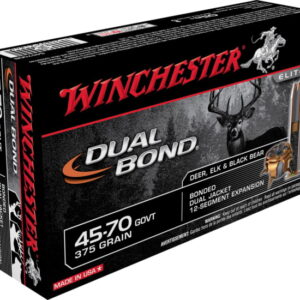 opplanet winchester dual bond 45 70 government 375 grain bonded dual jacket centerfire rifle ammo 20 rounds s4570db main 1