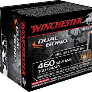 opplanet winchester dual bond handgun 460 s w 260 grain bonded dual jacket centerfire pistol ammo 20 rounds s460swdb main 1