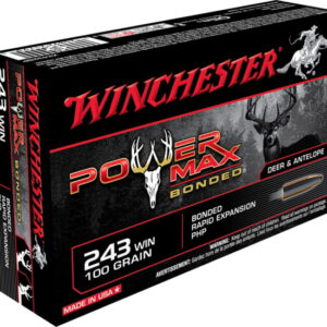 opplanet winchester power max bonded 243 winchester 100 grain bonded rapid expansion protected hollow point centerfire rifle ammo 20 rounds x2432bp main 1