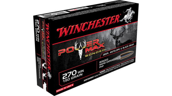 opplanet winchester power max bonded 270 winchester 150 grain bonded rapid expansion protected hollow point centerfire rifle ammo 20 rounds x2704bp main 1