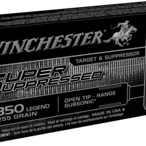 opplanet winchester super suppressed 350 legend 255 grain subsonic open tip range centerfire rifle ammo 20 rounds sup350 main 1