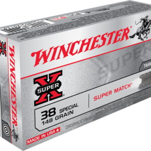 opplanet winchester super x handgun 38 special 148 grain lead wadcutter brass cased centerfire pistol ammo 50 rounds x38smrp main