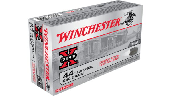opplanet winchester super x handgun 44 special 240 grain lead flat nose centerfire pistol ammo 50 rounds usa44cb main 1