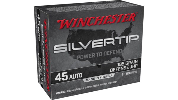 opplanet winchester super x handgun 45 acp 185 grain silvertip jacketed hollow point centerfire pistol ammo 20 rounds w45ast main