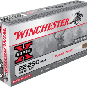 opplanet winchester super x rifle 22 250 remington 64 grain power point centerfire rifle ammo 20 rounds x222502 main 1