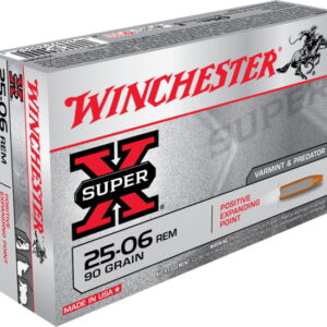 opplanet winchester super x rifle 25 06 remington 90 grain positive expanding point brass cased centerfire rifle ammo 20 rounds x25061 main
