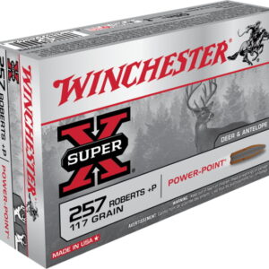 opplanet winchester super x rifle 257 roberts p 117 grain power point centerfire rifle ammo 20 rounds x257p3 main 1