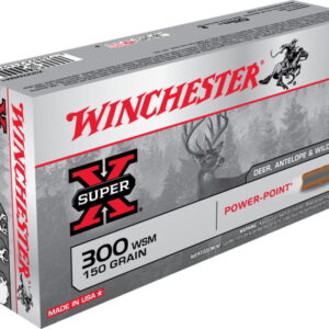 opplanet winchester super x rifle 300 winchester short magnum 150 grain power point centerfire rifle ammo 20 rounds x300wsm1 main