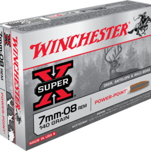 opplanet winchester super x rifle 7mm 08 remington 140 grain power point centerfire rifle ammo 20 rounds x708 main 1