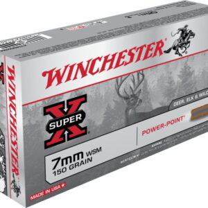 opplanet winchester super x rifle 7mm winchester short magnum 150 grain power point brass cased centerfire rifle ammo 20 rounds x7mmwsm main