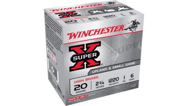 opplanet winchester super x shotshell 20 gauge 1 oz 2 75in centerfire shotgun ammo 25 rounds x206 main 1