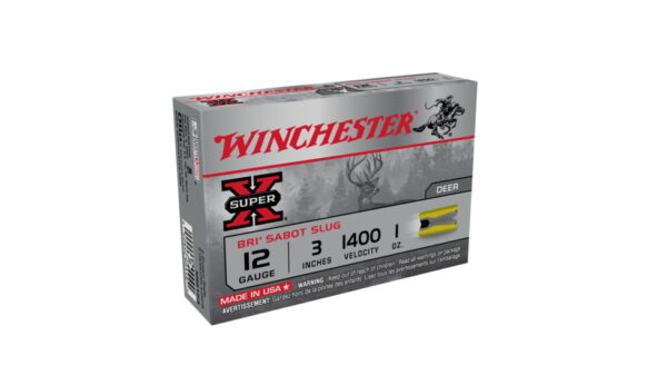 opplanet winchester super x shotshell bri 12 gauge 1 oz 3in centerfire shotgun slug ammo 5 rounds xrs123 main 1