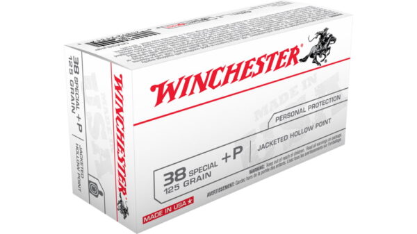 opplanet winchester usa handgun 38 special p 125 grain jacketed hollow point centerfire pistol ammo 50 rounds usa38jhp main