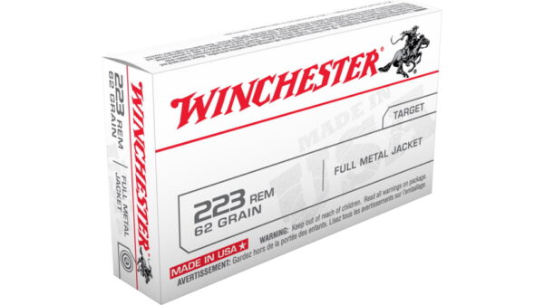 opplanet winchester usa rifle 223 remington 62 grain full metal jacket centerfire rifle ammo 20 rounds usa223r3 main 1