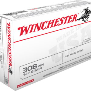 opplanet winchester usa rifle 308 winchester 147 grain full metal jacket boat tail centerfire rifle ammo 20 rounds usa3081 main 1