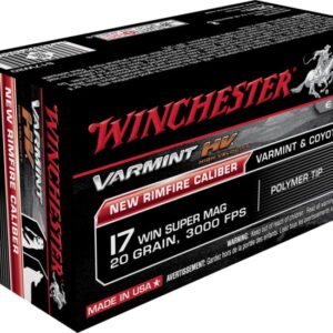 opplanet winchester varmint hv 17 winchester super magnum 20 grain polymer tip rimfire ammo 50 rounds s17w20 main 1