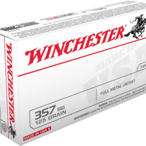 opplanet winchester winchester 357 sig 125 grain full metal jacket centerfire pistol ammo 50 rounds q4309 main 1