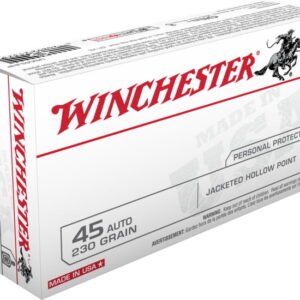 opplanet winchester winchester 45 acp 230 grain jacketed hollow point centerfire pistol ammo 50 rounds usa45jhp main 1
